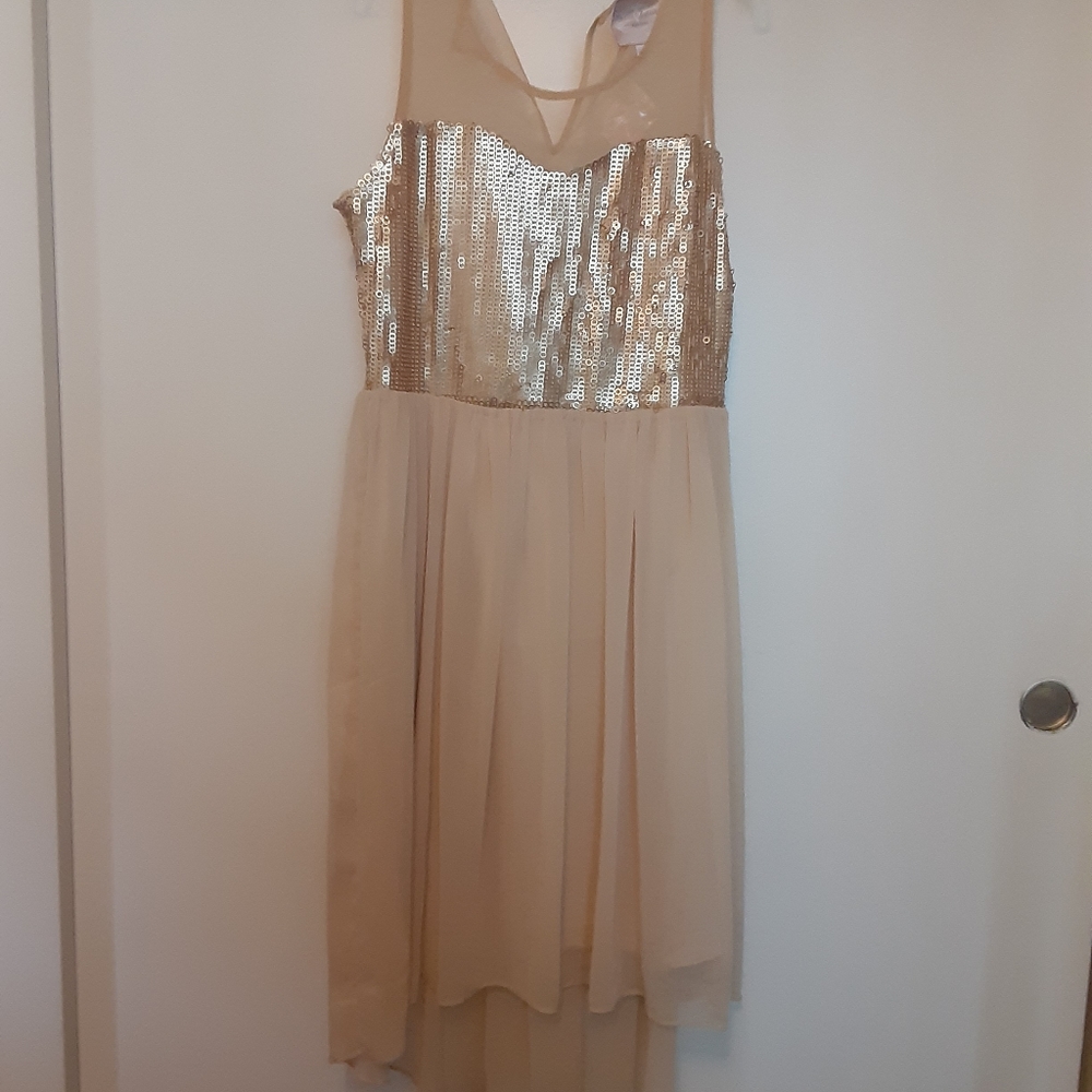 NWT Romeo & Juliet Couture Gold Dress
